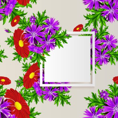 vektör çerçeve çiçek