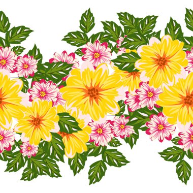 vektör sorunsuz çiçek deseni