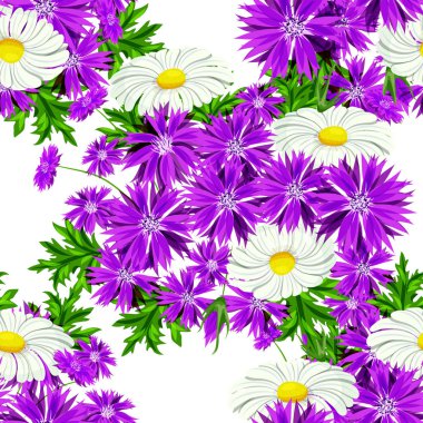 vektör sorunsuz çiçek deseni