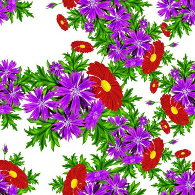 vektör sorunsuz çiçek deseni