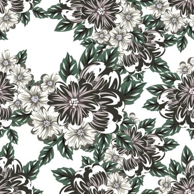 vektör sorunsuz çiçek deseni