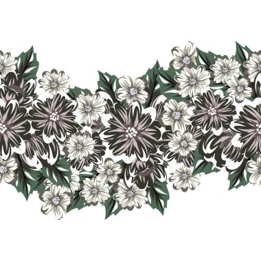 vektör sorunsuz çiçek deseni