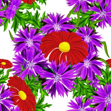 vektör sorunsuz çiçek deseni