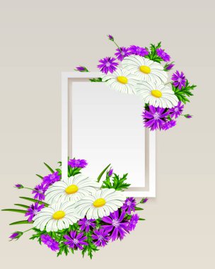 vektör çerçeve çiçek