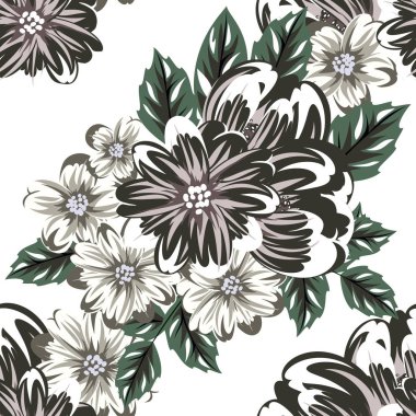 vektör sorunsuz çiçek deseni