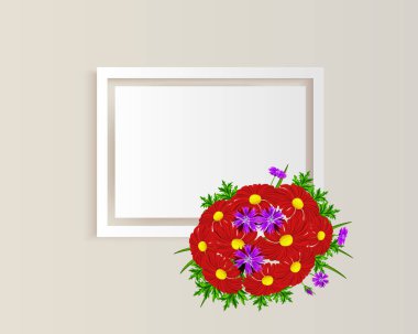 vektör çerçeve çiçek