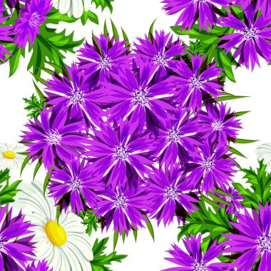 vektör sorunsuz çiçek deseni