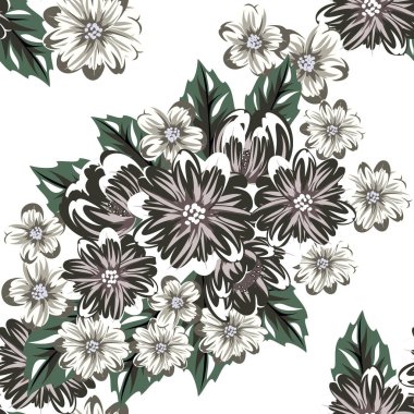 vektör sorunsuz çiçek deseni