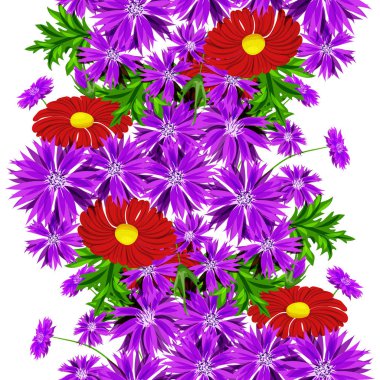 vektör sorunsuz çiçek deseni