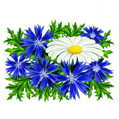 vektör buket çiçek