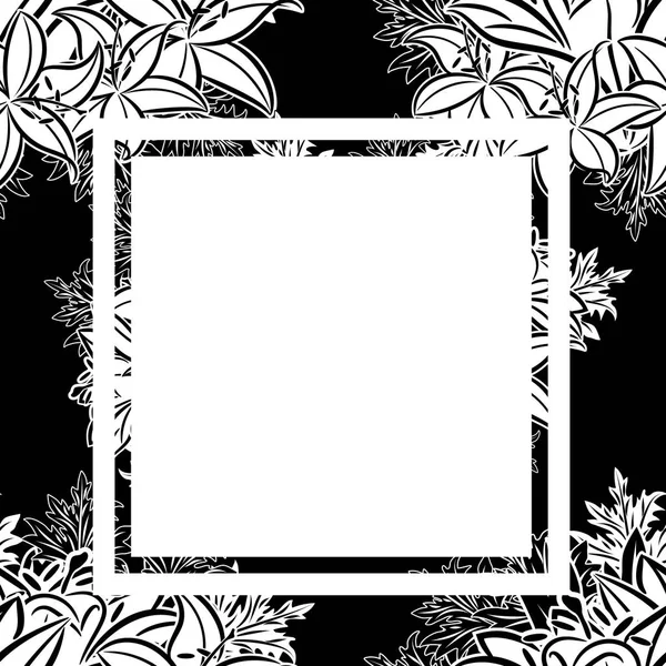 Frame with flowers — Stock Vector