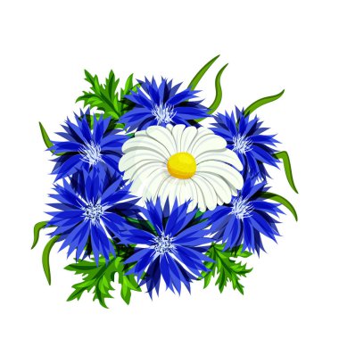 vektör buket çiçek