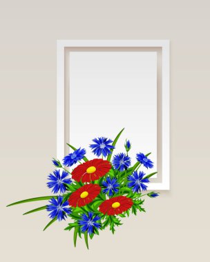 vektör çerçeve çiçek