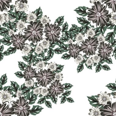 vektör sorunsuz çiçek deseni 