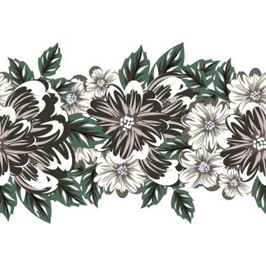 vektör sorunsuz çiçek deseni 