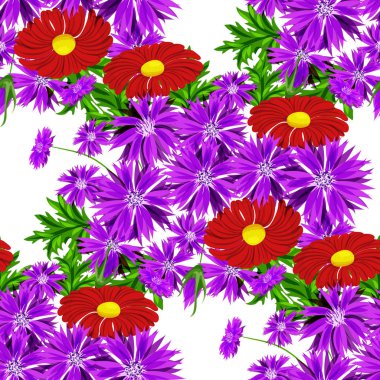 vektör sorunsuz çiçek deseni