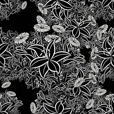 Kusursuz monokrom deseni