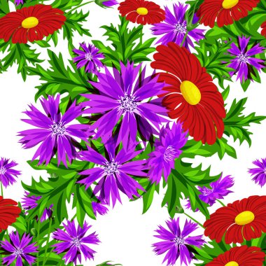 vektör sorunsuz çiçek deseni