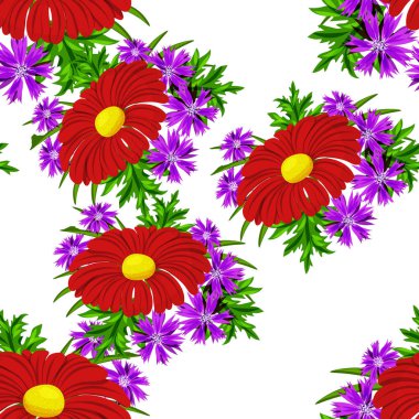 vektör sorunsuz çiçek deseni