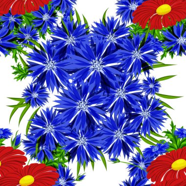 vektör sorunsuz çiçek deseni 