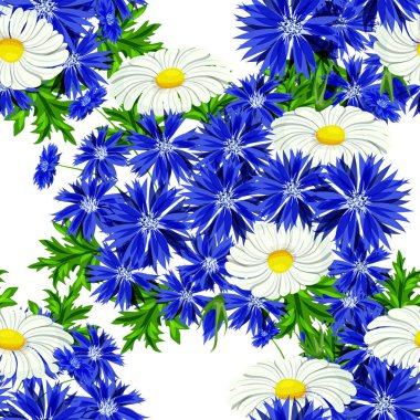 vektör sorunsuz çiçek deseni 