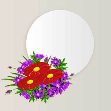 vektör çerçeve çiçek