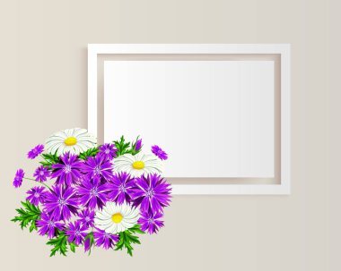 vektör çerçeve çiçek 