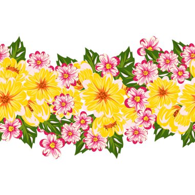 vektör sorunsuz çiçek deseni