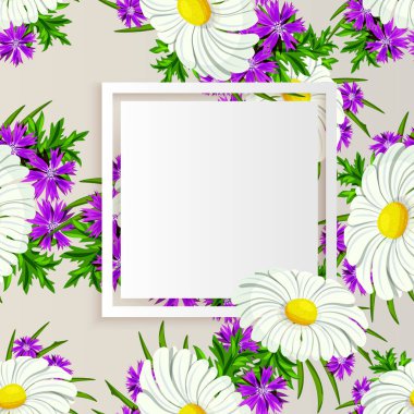 vektör çerçeve çiçek
