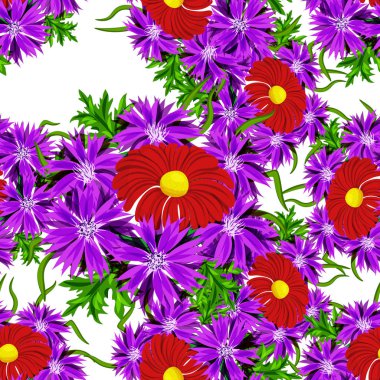 vektör sorunsuz çiçek deseni