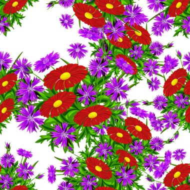 vektör sorunsuz çiçek deseni