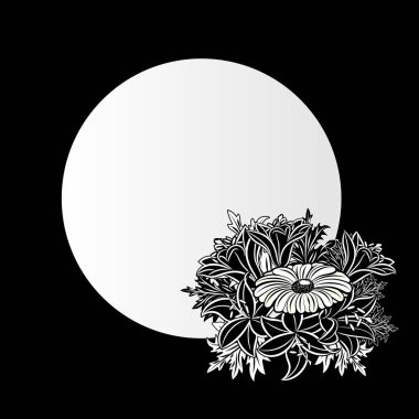 vektör çerçeve çiçek 