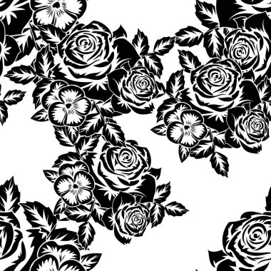 Kusursuz monokrom deseni