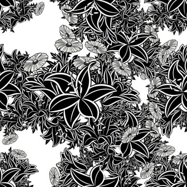 Kusursuz monokrom deseni 