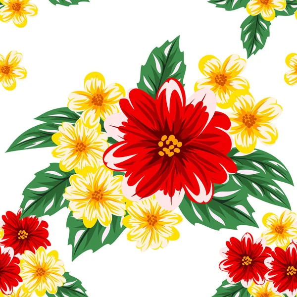 vektör sorunsuz çiçek deseni