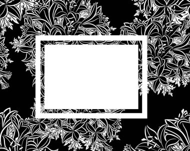 vektör çerçeve çiçek 