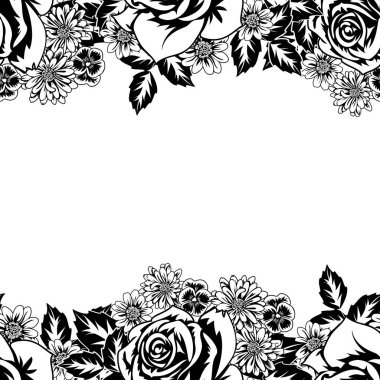 Kusursuz monokrom deseni 