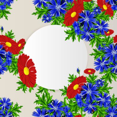 vektör çerçeve çiçek