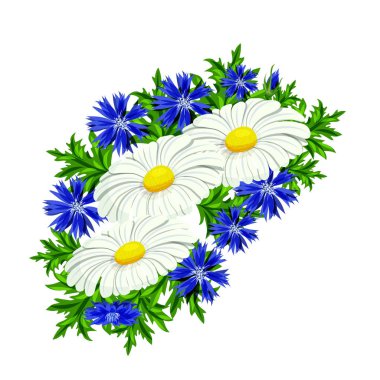 vektör buket çiçek