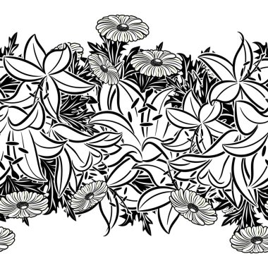 Kusursuz monokrom deseni 