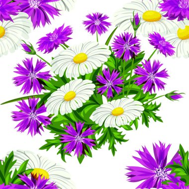 vektör sorunsuz çiçek deseni