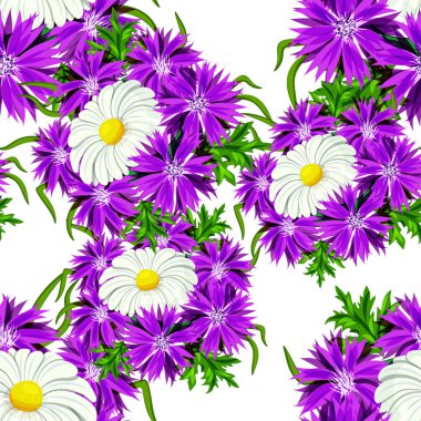 vektör sorunsuz çiçek deseni