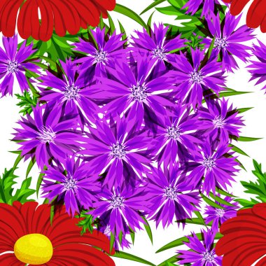 vektör sorunsuz çiçek deseni