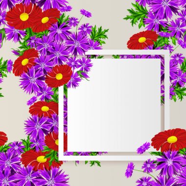 vektör çerçeve çiçek