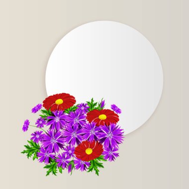 vektör çerçeve çiçek 