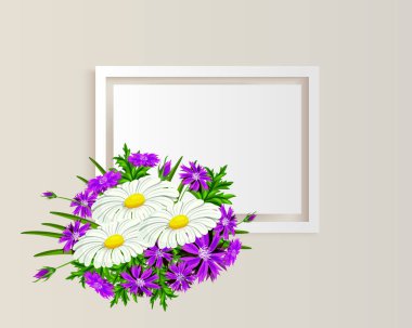 vektör çerçeve çiçek