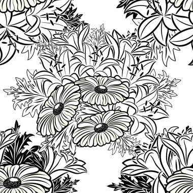 Kusursuz monokrom deseni