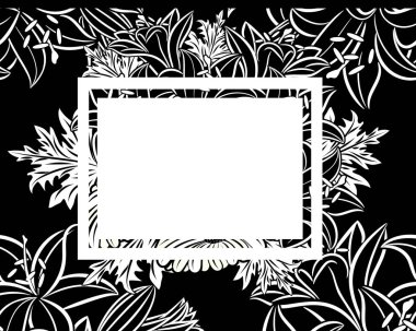 vektör çerçeve çiçek