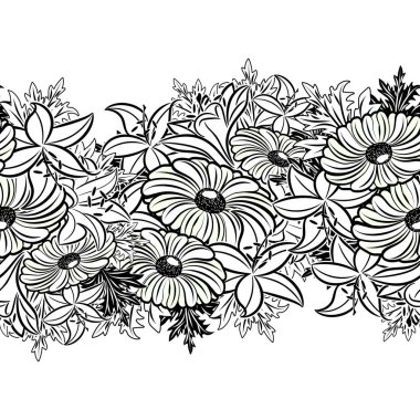 Kusursuz monokrom deseni