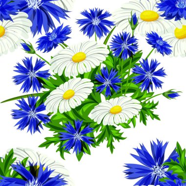 vektör sorunsuz çiçek deseni 